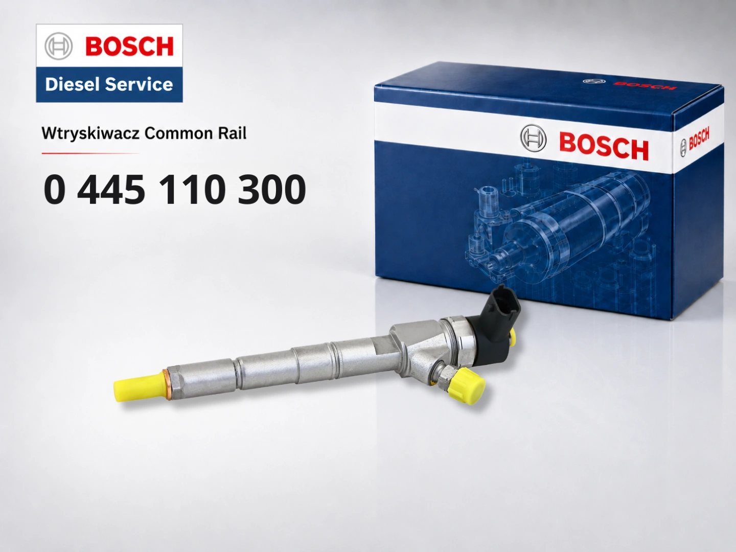 Wtryskiwacz Bosch 0445110300 do 1.6 Multijet Wtryskiwacz Bosch 0445110300 jako wariant sprzedażowy