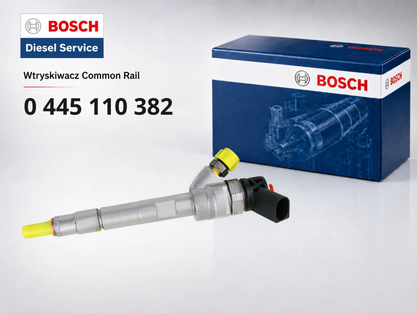 Wtryskiwacz Bosch 0445110382 BMW 2.0d i 3.0d Wtryskiwacz Bosch 0445110382 jako wariant sprzedażowy do BMW Common Rail