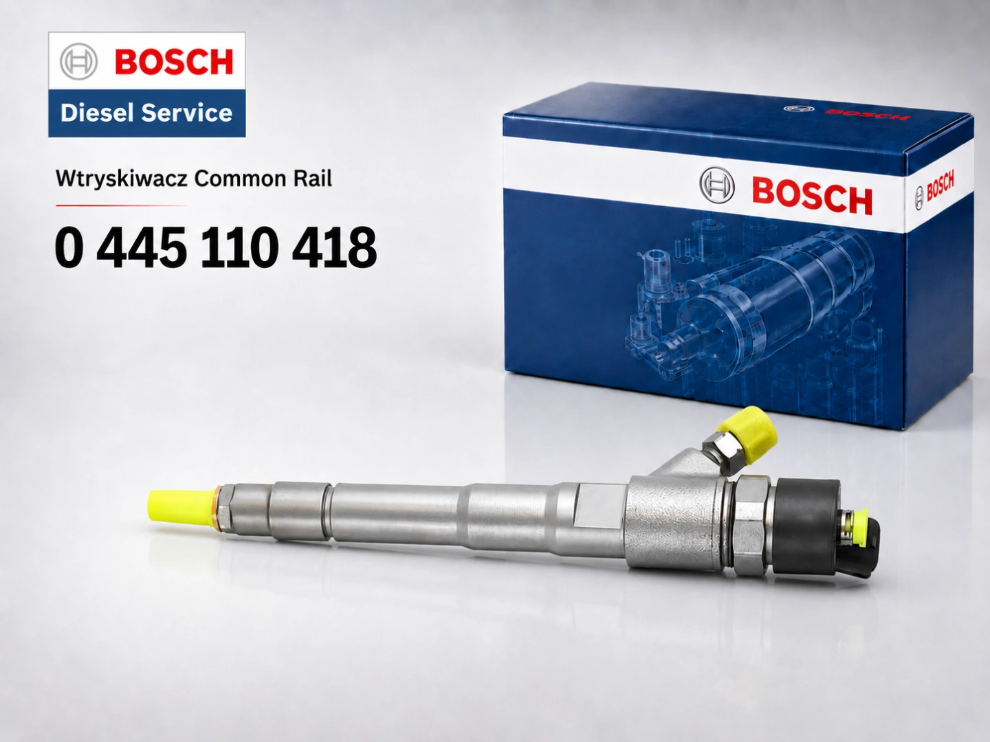 Wtryskiwacz Bosch 0445110418 2.3 Multijet JTD Wtryskiwacz Bosch 0445110418 jako wariant sprzedażowy