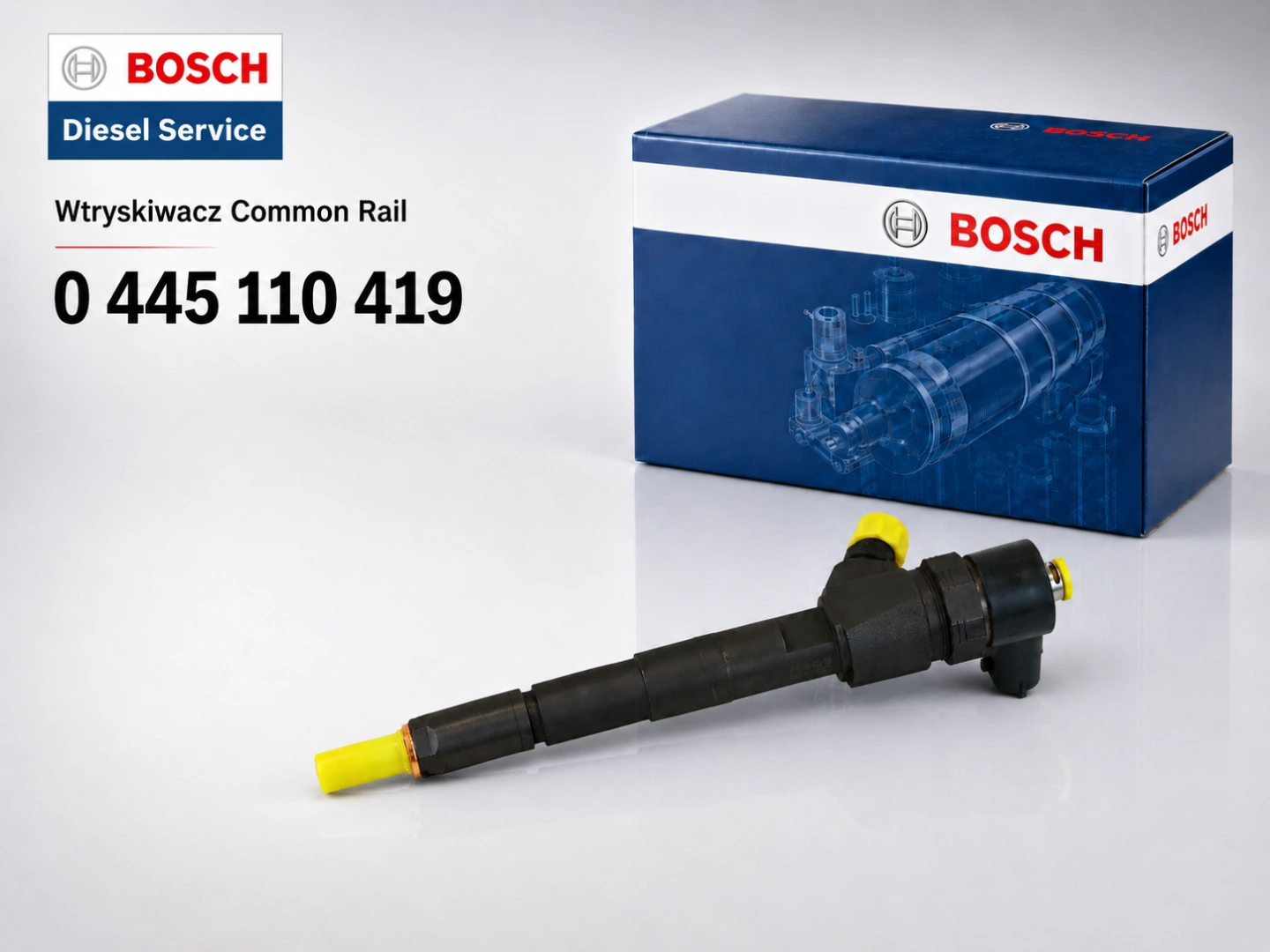 Wtryskiwacz Bosch 0445110419 2.0 JTD Multijet Wtryskiwacz Bosch 0445110419 jako wariant sprzedażowy