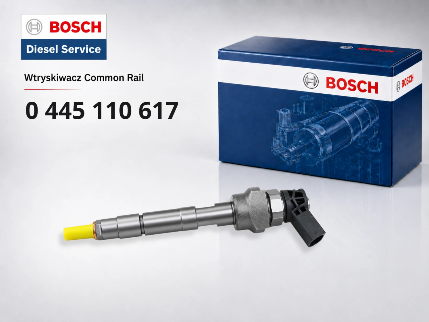 Wtryskiwacz Bosch 0445110617 BMW 2.0d i 3.0d Wtryskiwacz Bosch 0445110617 jako wariant sprzedażowy do BMW Common Rail