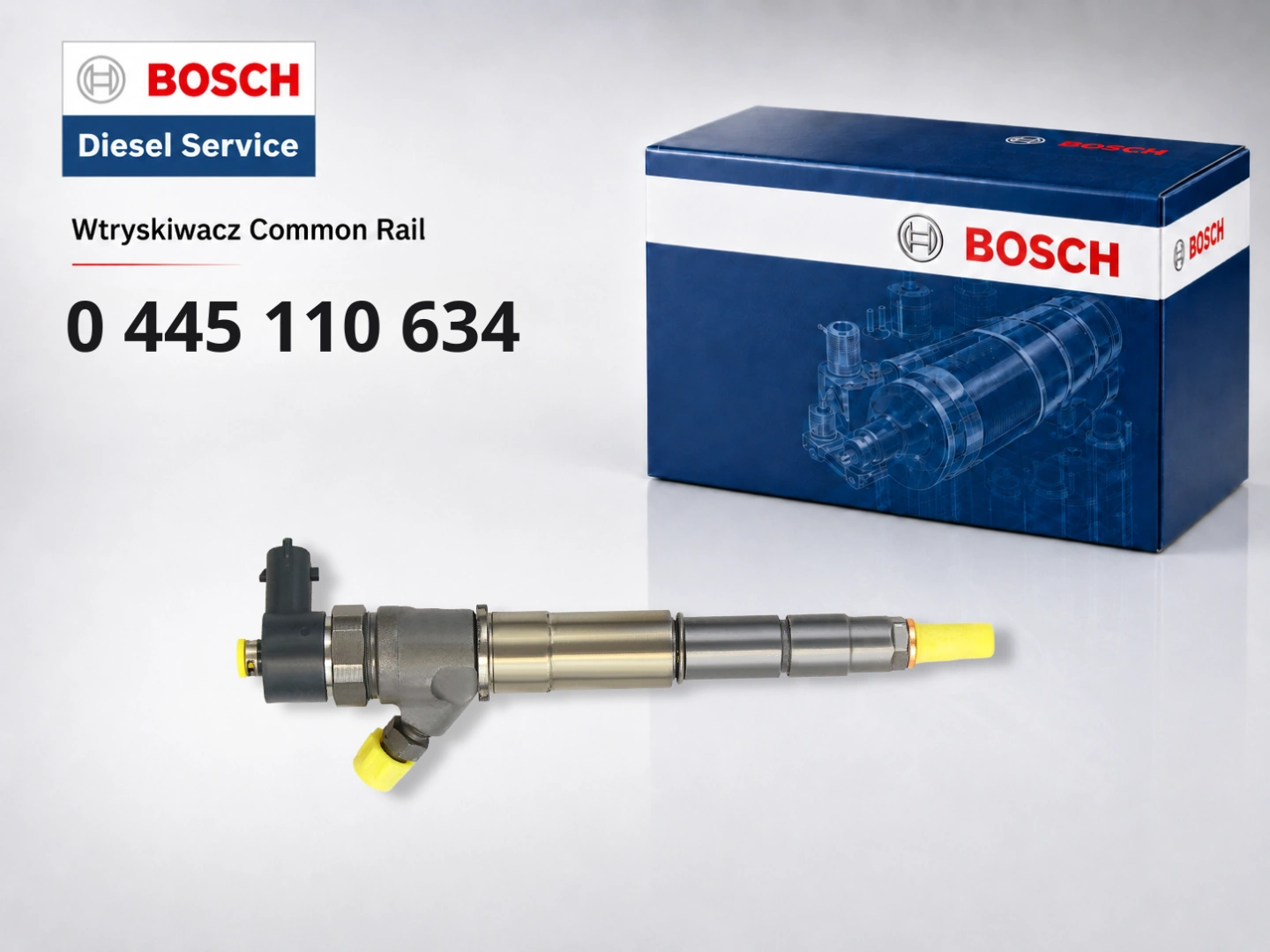 Wtryskiwacz Bosch 0445110634 Renault Opel Nissan Wtryskiwacz Bosch 0445110634 jako wariant sprzedażowy
