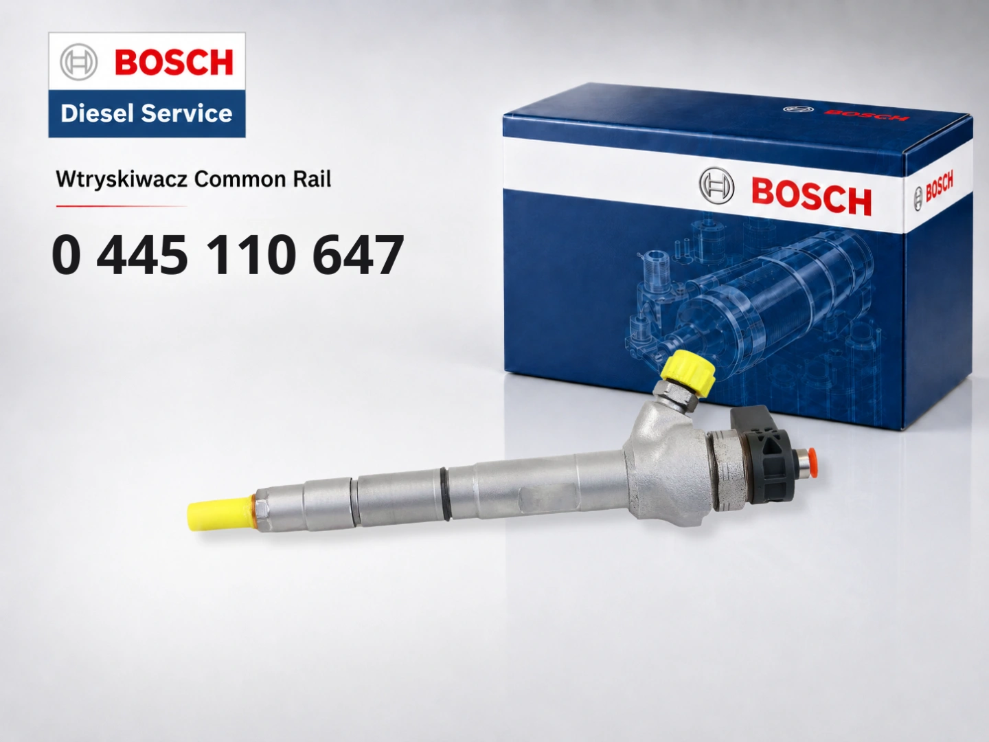 Wtryskiwacz Bosch 0445110647 do 2.0 TDI Wtryskiwacz Bosch 0445110647 jako wariant sprzedażowy
