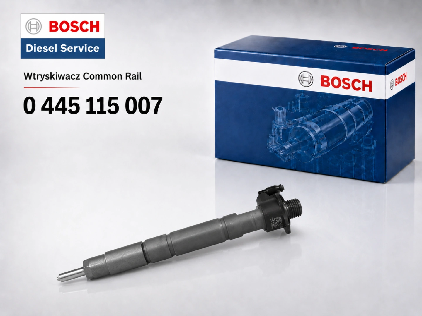 Wtryskiwacz Bosch 0445115007 Common Rail Wtryskiwacz Bosch 0445115007 Common Rail do silnika 2.0 dCi