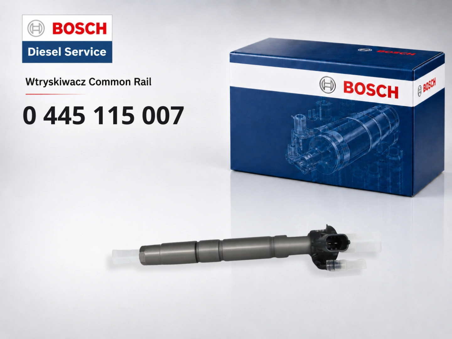Wtryskiwacz Bosch 0445115007 Common Rail do silnika 2.0 dCi