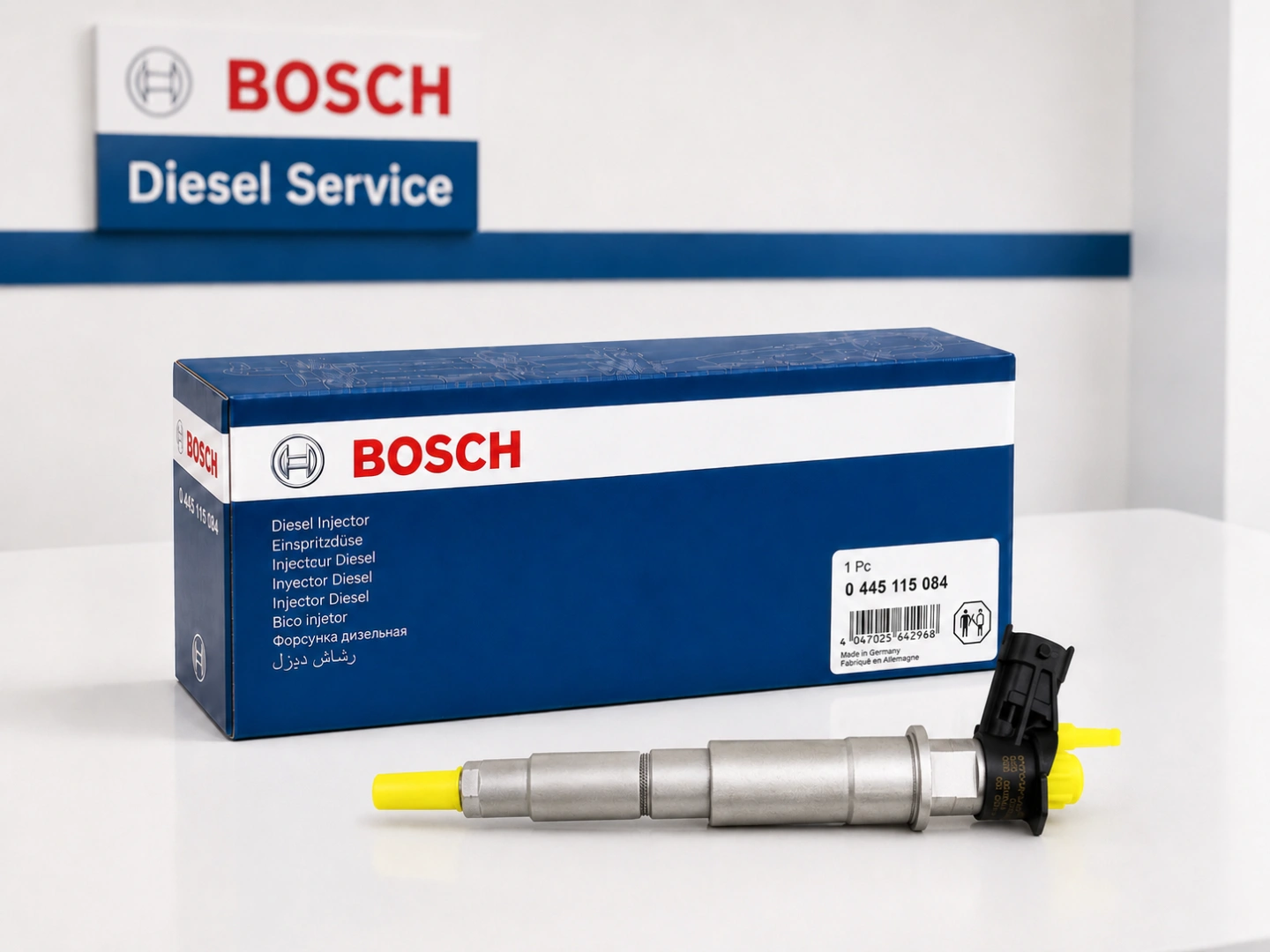 Wtryskiwacz Bosch 0445115084 nowy albo zregenerowany Wtryskiwacz Bosch piezo Common Rail przygotowany do sprzedaży