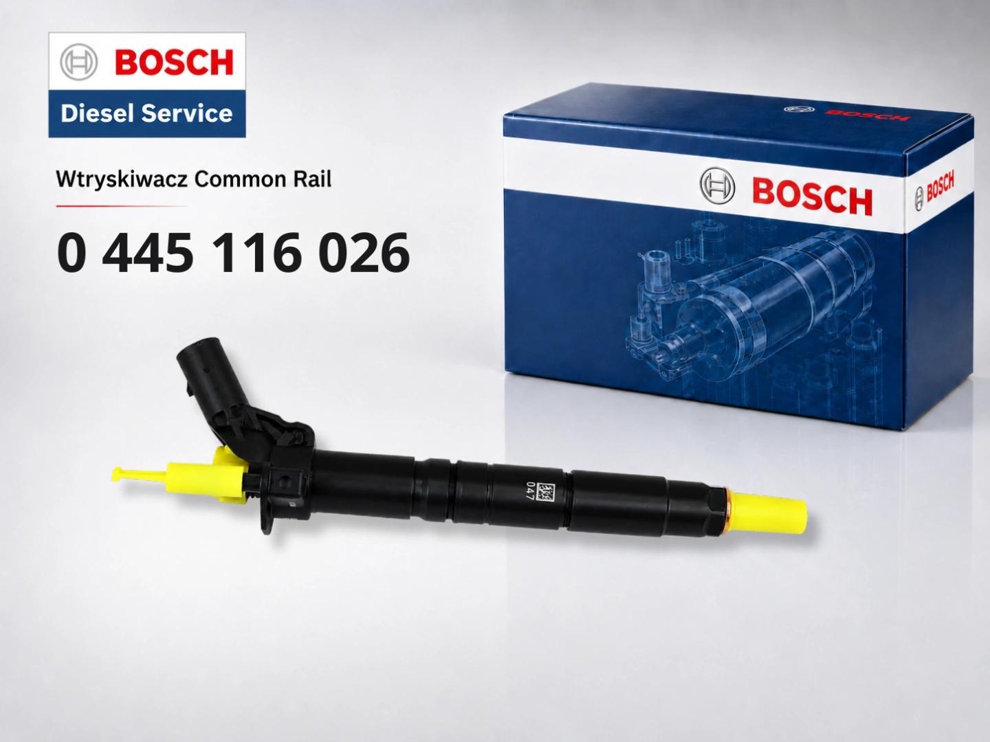 Wtryskiwacz Bosch 0445116026 Mercedes-Benz 3.0 CDI OM642 Wtryskiwacz Bosch 0445116026 do silnika Mercedes-Benz OM642