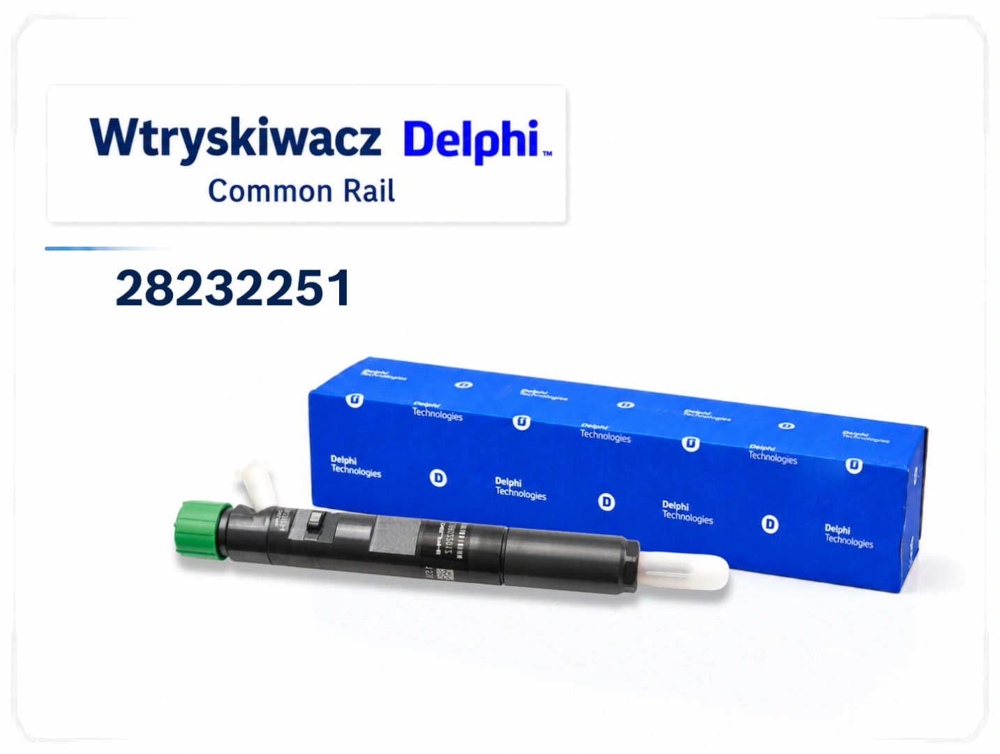 Wtryskiwacz Delphi 28232251 do silników 1.5 dCi Wtryskiwacz Delphi 28232251 z opakowaniem