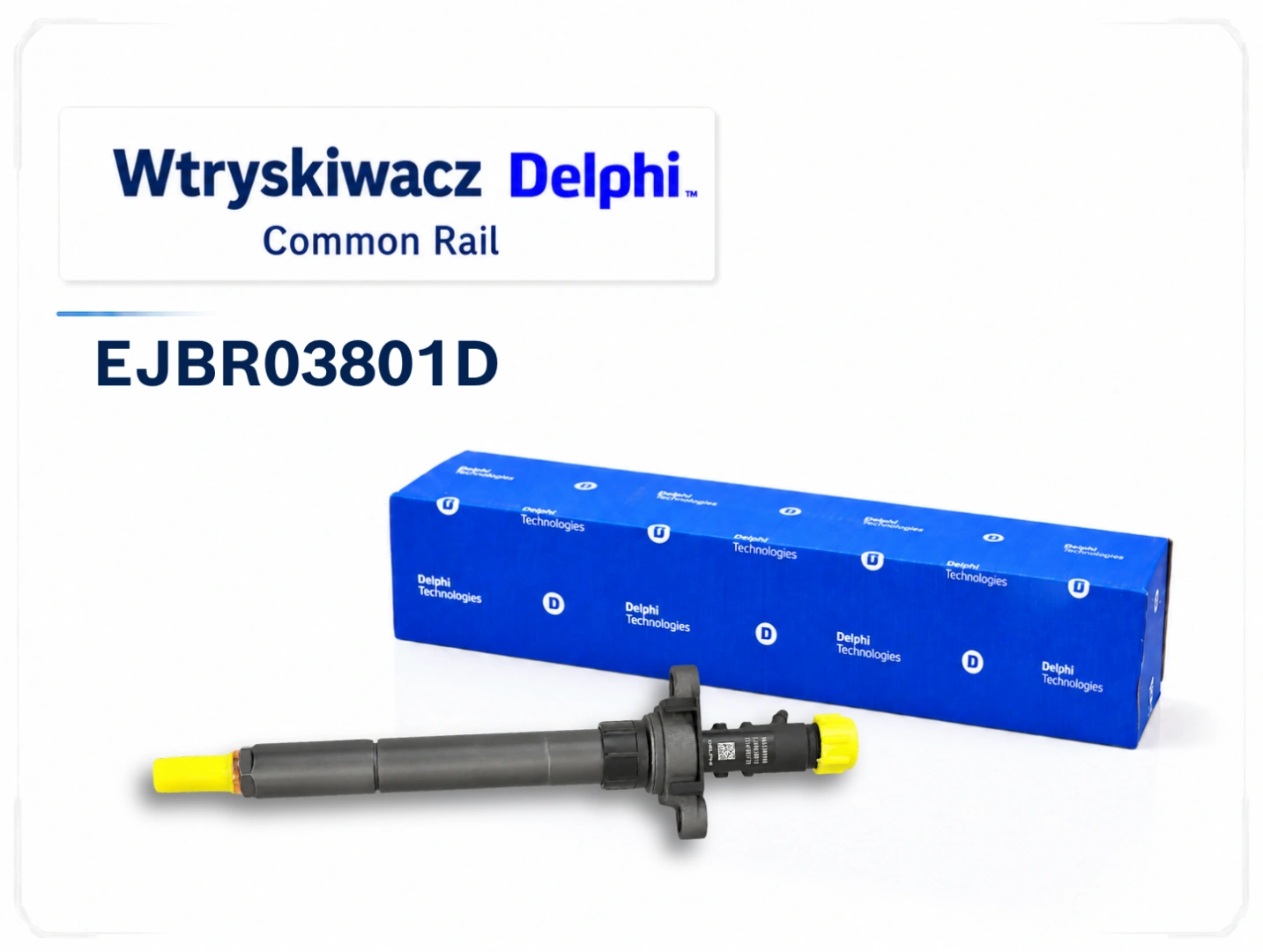 Wtryskiwacz Delphi EJBR03801D do 2.0 HDi Wtryskiwacz Delphi EJBR03801D z opakowaniem