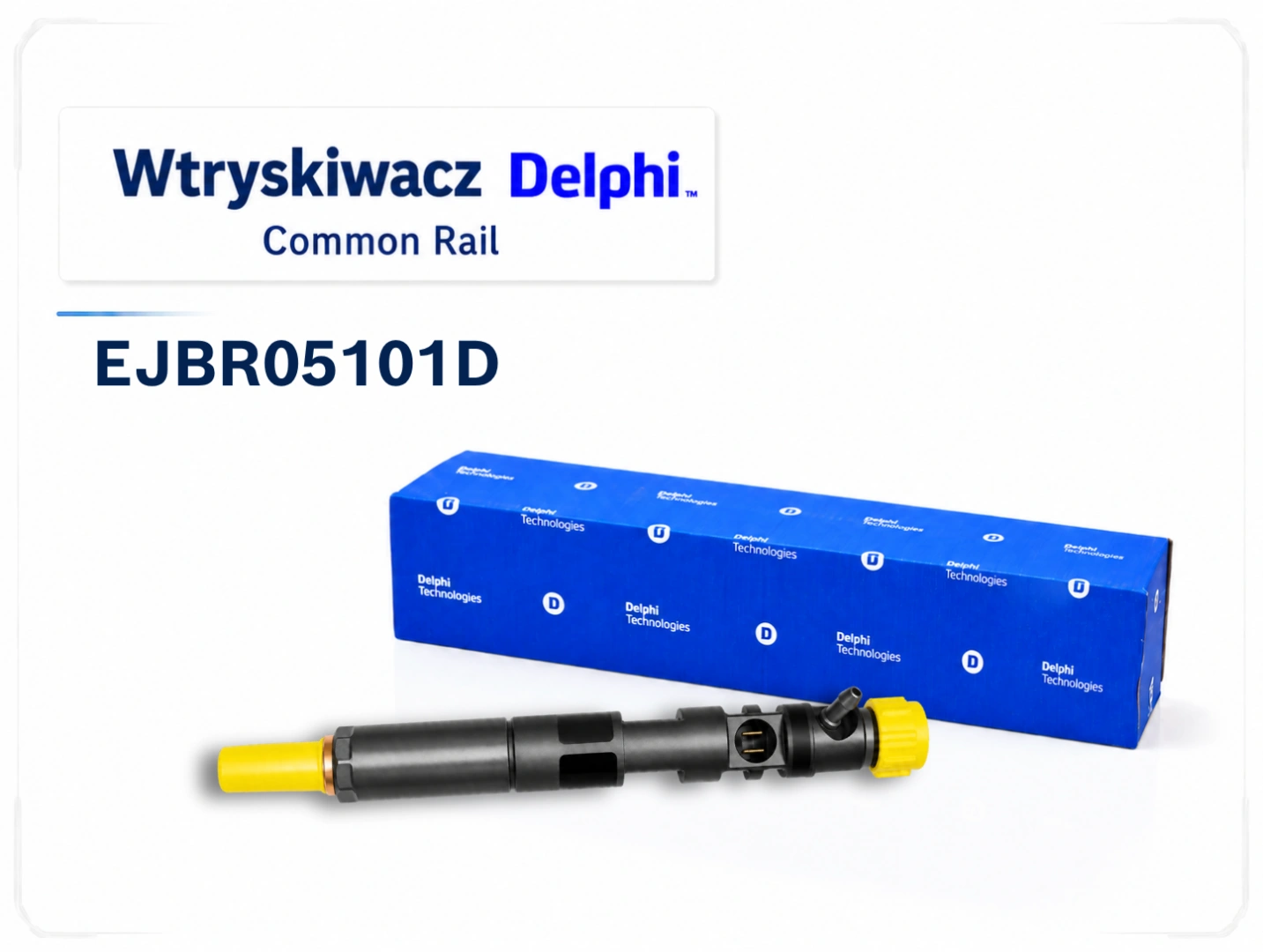 Wtryskiwacz Delphi EJBR05101D do silników 1.5 dCi Wtryskiwacz Delphi EJBR05101D z opakowaniem