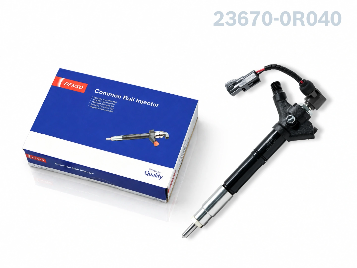 Wtryskiwacz Denso 23670-0R040 dostępny jako nowy lub zregenerowany wariant