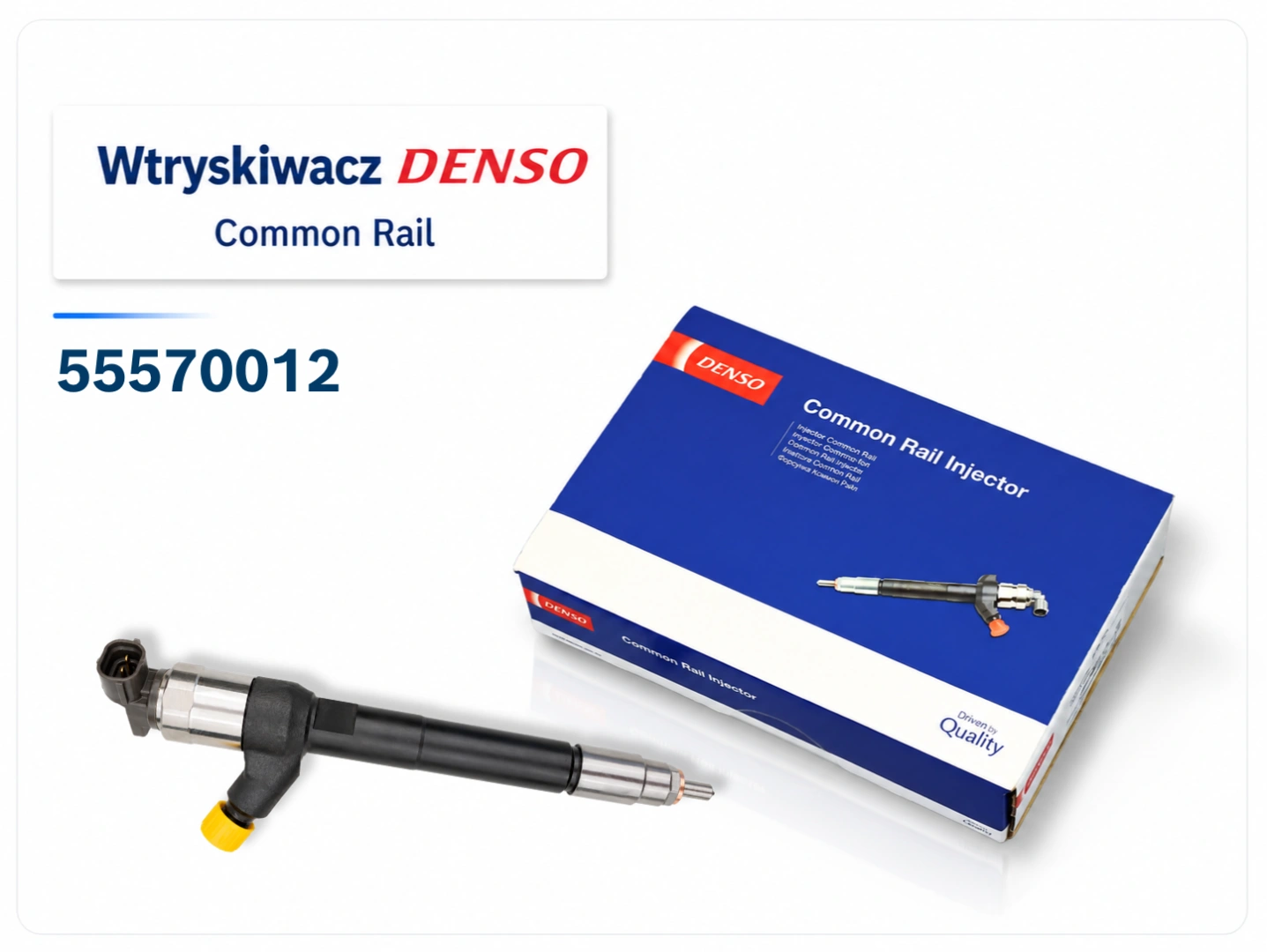 Wtryskiwacz Denso 55570012 do silnika 1.6 CDTI Wtryskiwacz Denso 55570012 do wybranych modeli Opel i Vauxhall 1.6 CDTI