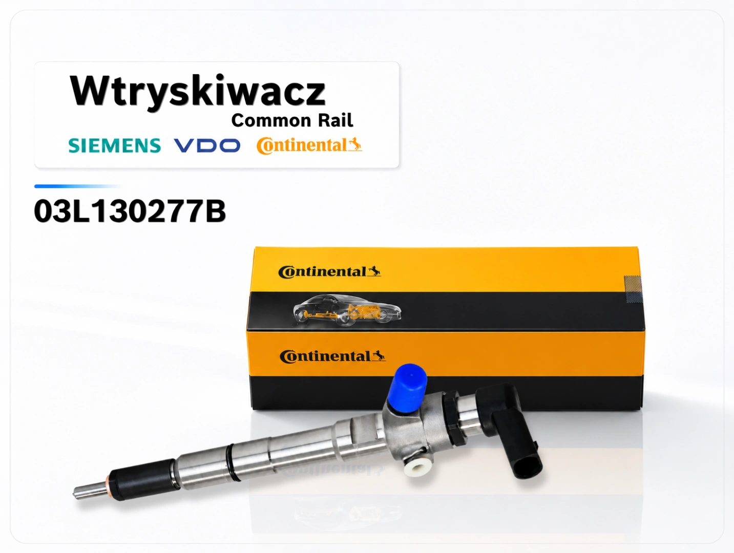 Wtryskiwacz Siemens Continental VDO 03L130277B z opakowaniem