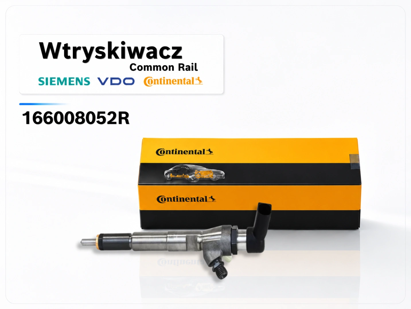 Wtryskiwacz Siemens VDO / Continental 166008052R Wtryskiwacz Siemens VDO / Continental 166008052R do wybranych silników 1.5 dCi