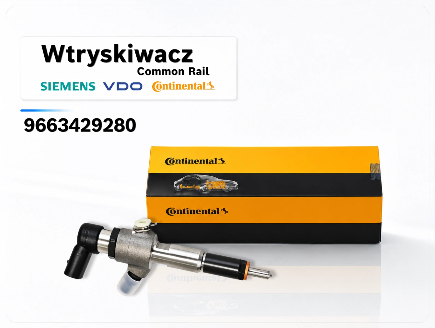 Wtryskiwacz Siemens VDO / Continental 9663429280 Wtryskiwacz Siemens VDO 9663429280 z opakowaniem