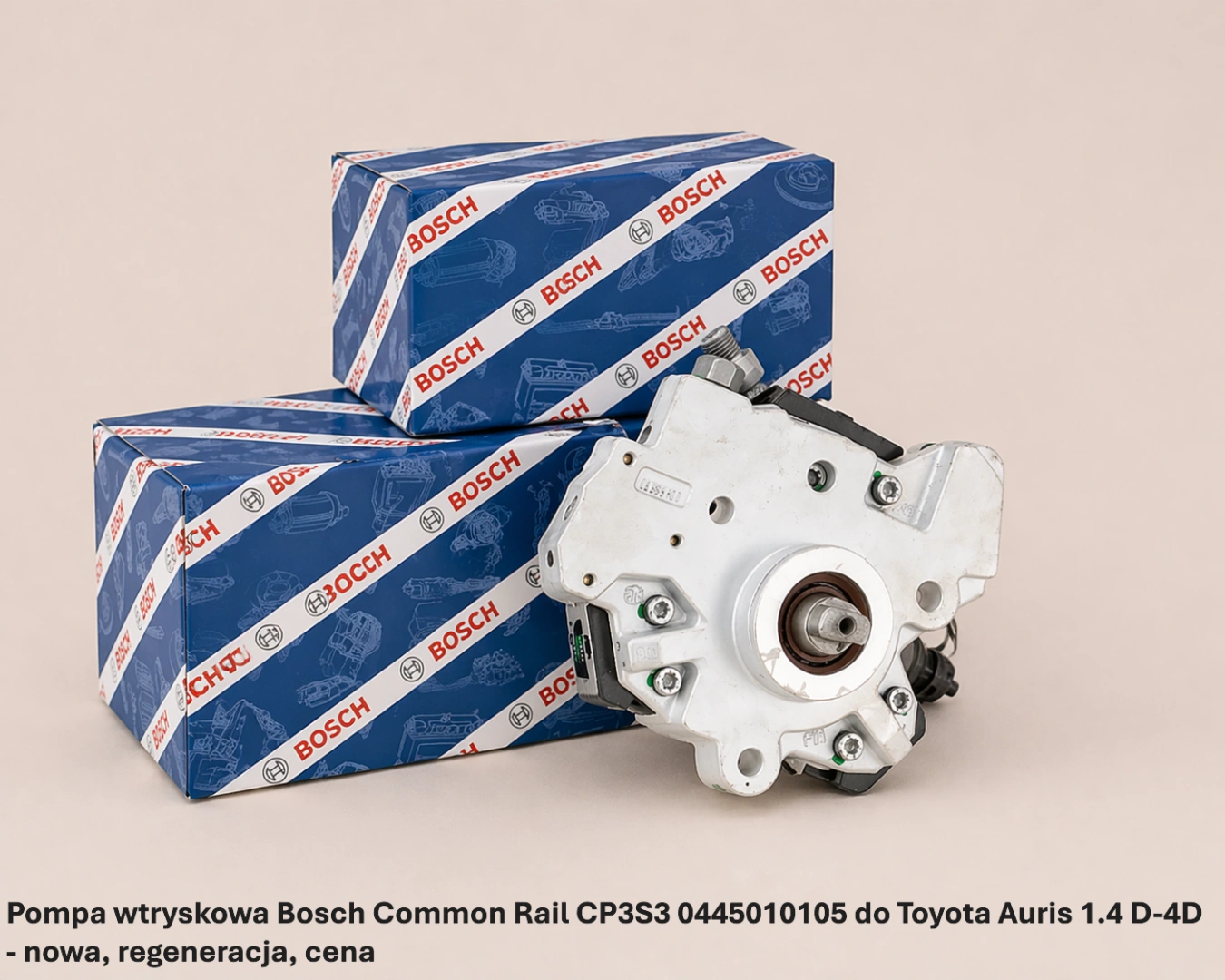 Pompa wtryskowa Bosch Common Rail CP3S3 0445010105 do Toyota Auris 1.4 D-4D - nowa, regeneracja, cena
