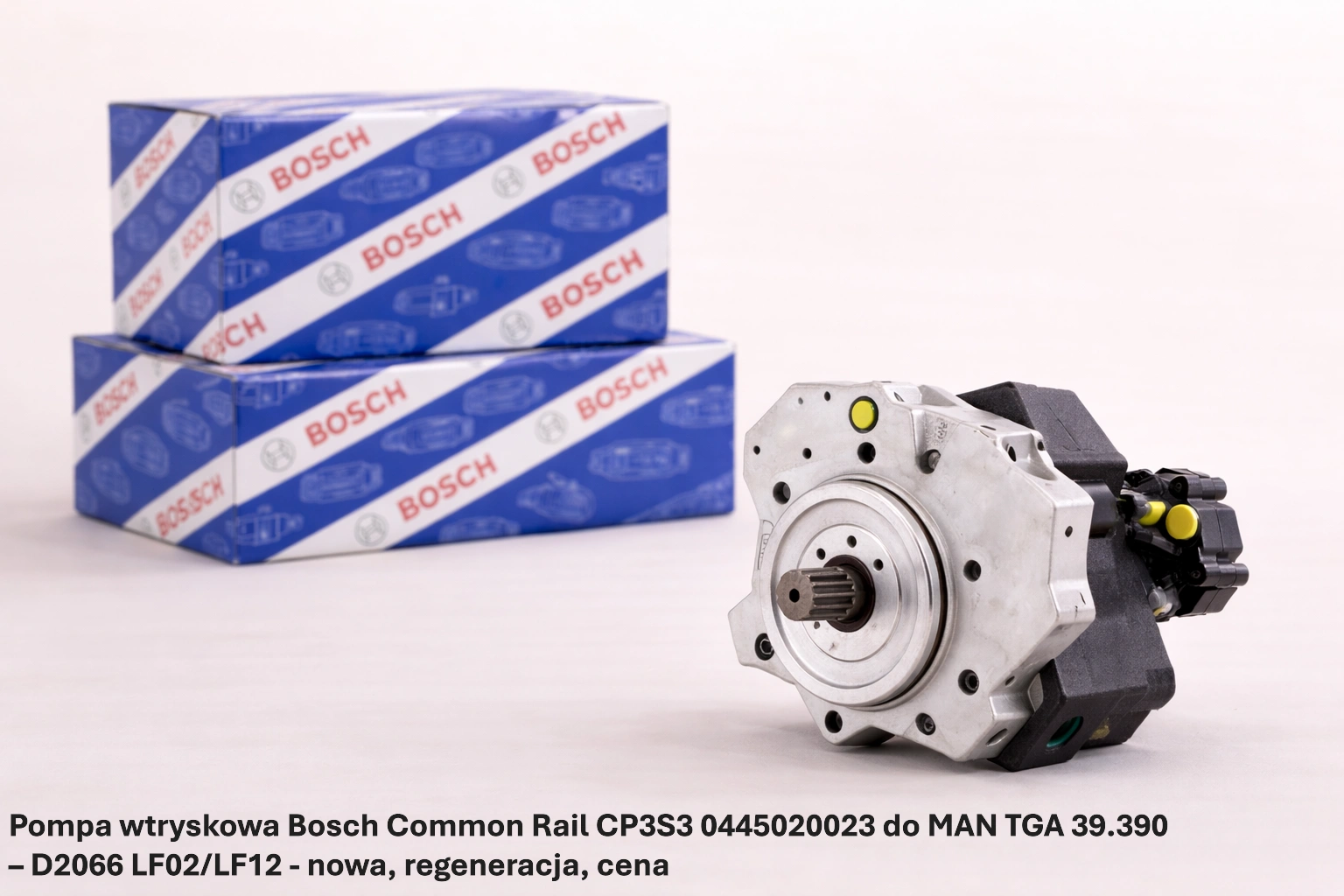 Pompa wtryskowa Bosch Common Rail CP3S3 0445020023 do MAN TGA 39.390 – D2066 LF02/LF12 - nowa, regeneracja, cena