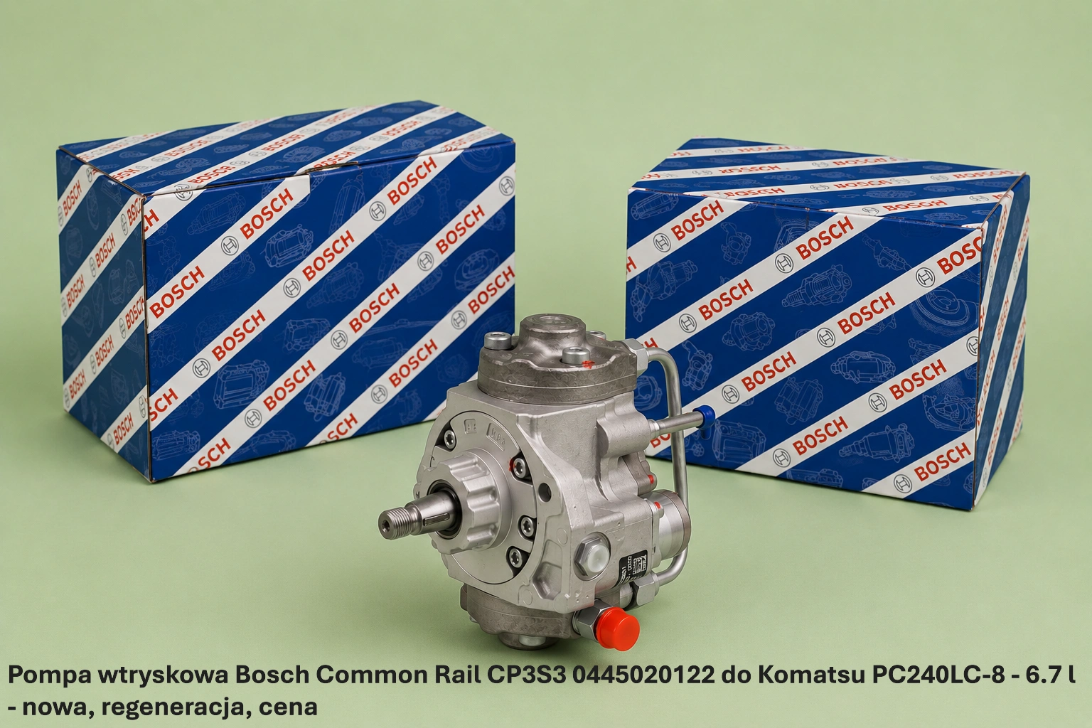 Pompa wtryskowa Bosch Common Rail CP3S3 0445020122 do Komatsu PC240LC-8 - 6.7 l - nowa, regeneracja, cena