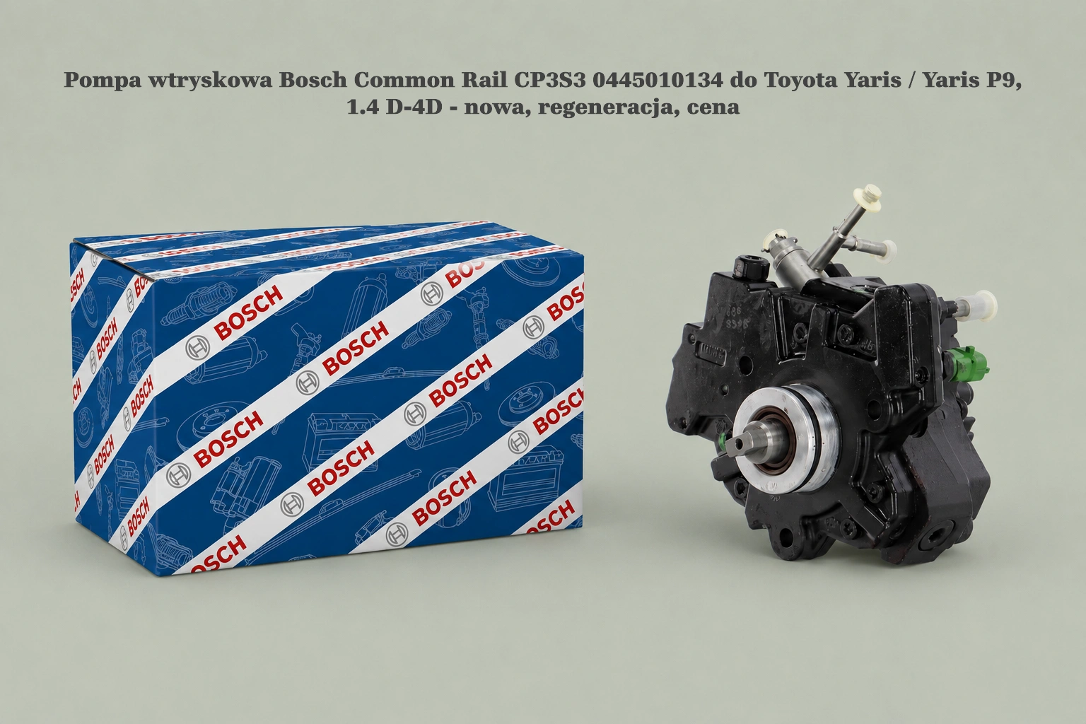 Pompa wtryskowa Bosch Common Rail CP3S3 0445010134 do Toyota Yaris / Yaris P9, 1.4 D-4D Pompa wtryskowa Bosch Common Rail CP3S3 0445010134 do Toyota Yaris / Yaris P9, 1.4 D-4D - nowa, regeneracja, cena