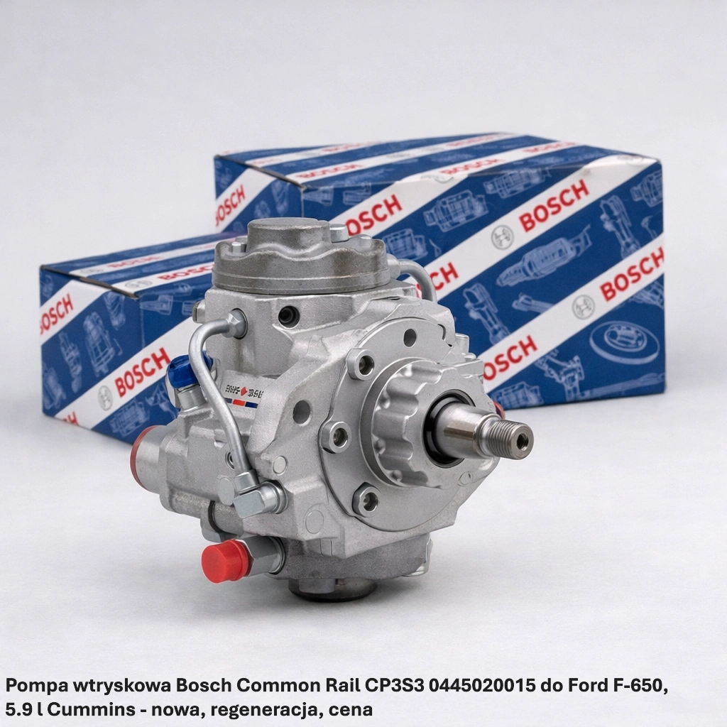 Pompa wtryskowa Bosch Common Rail CP3S3 0445020015 do Ford F-650, 5.9 l Cummins - nowa, regeneracja, cena