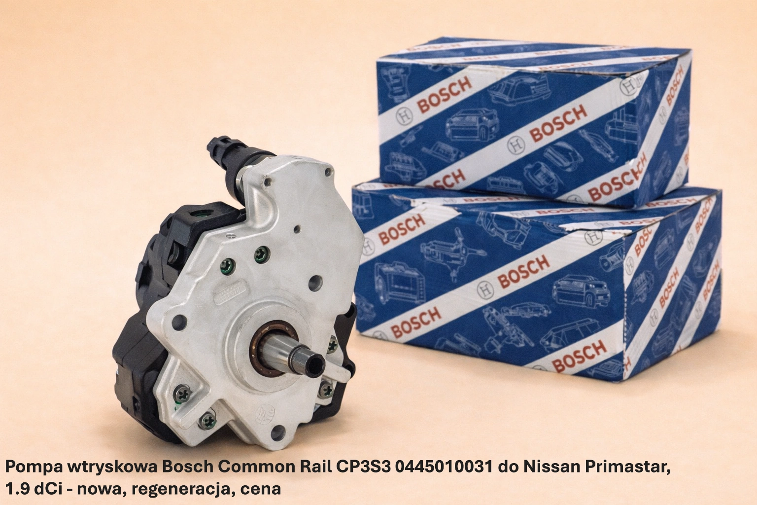Pompa wtryskowa Bosch Common Rail CP3S3 0445010031 do Nissan Primastar, 1.9 dCi - nowa, regeneracja, cena
