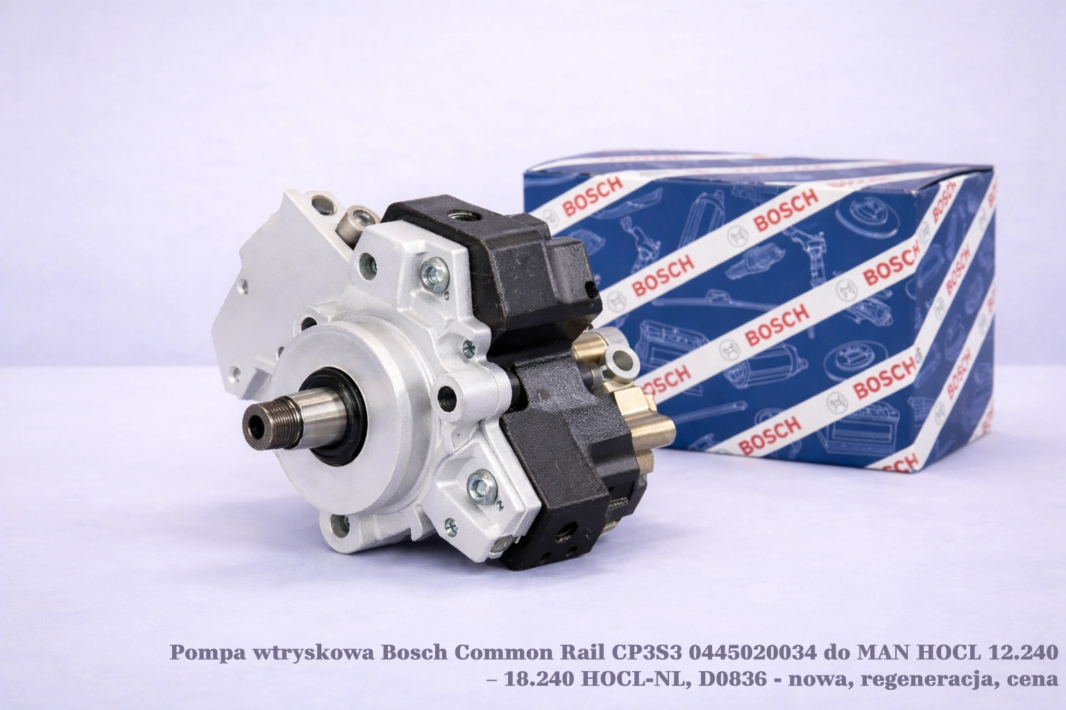 Pompa wtryskowa Bosch Common Rail CP3S3 0445020034 do MAN HOCL 12.240 – 18.240 HOCL-NL, D0836 - nowa, regeneracja, cena