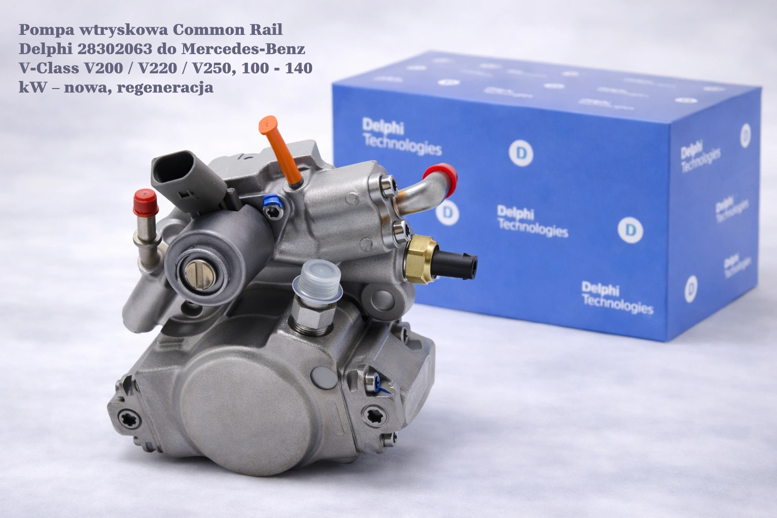 Pompa wtryskowa Common Rail Delphi 28302063 do Mercedes-Benz V-Class V200 / V220 / V250, 100 - 140 kW Pompa wtryskowa Common Rail Delphi 28302063 do Mercedes-Benz V-Class V200 / V220 / V250, 100 - 140 kW – nowa, regeneracja