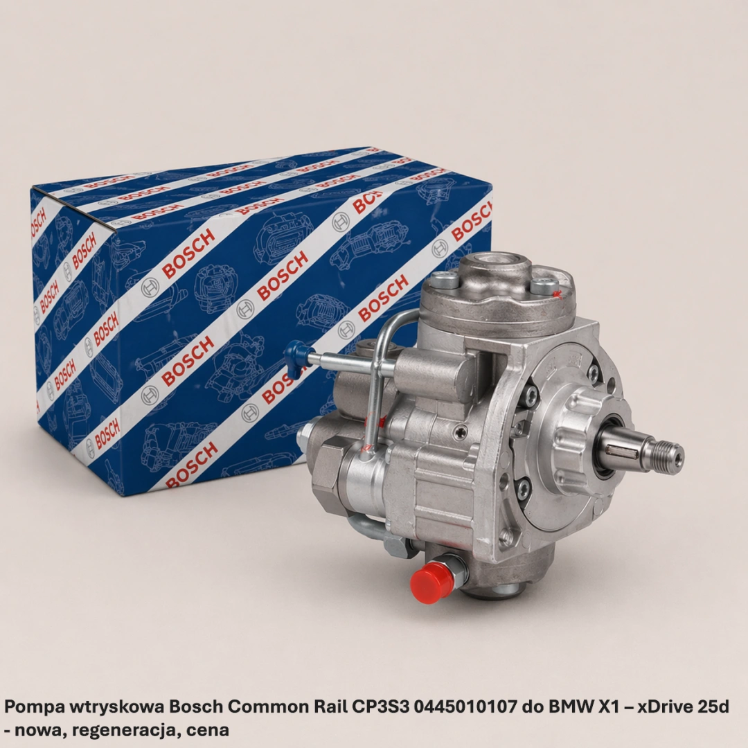 Pompa wtryskowa Bosch Common Rail CP3S3 0445010107 do BMW X1 – xDrive 25d - nowa, regeneracja, cena