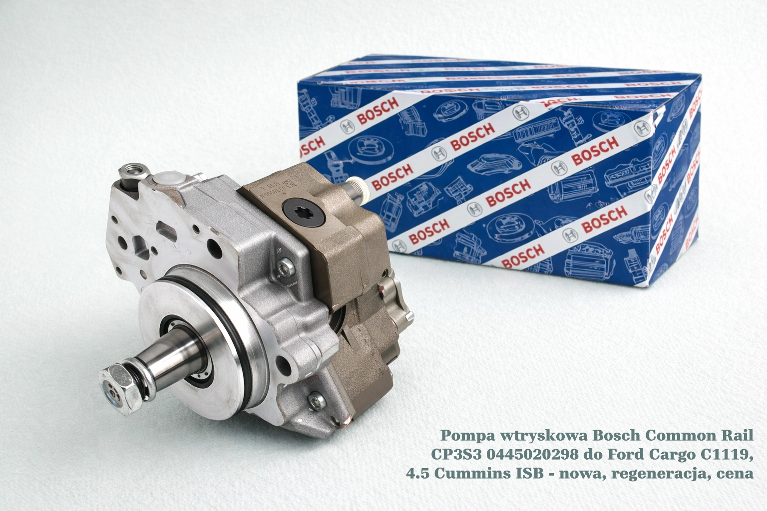 Pompa wtryskowa Bosch Common Rail CP3S3 0445020298 do Ford Cargo C1119, 4.5 Cummins ISB - nowa, regeneracja, cena