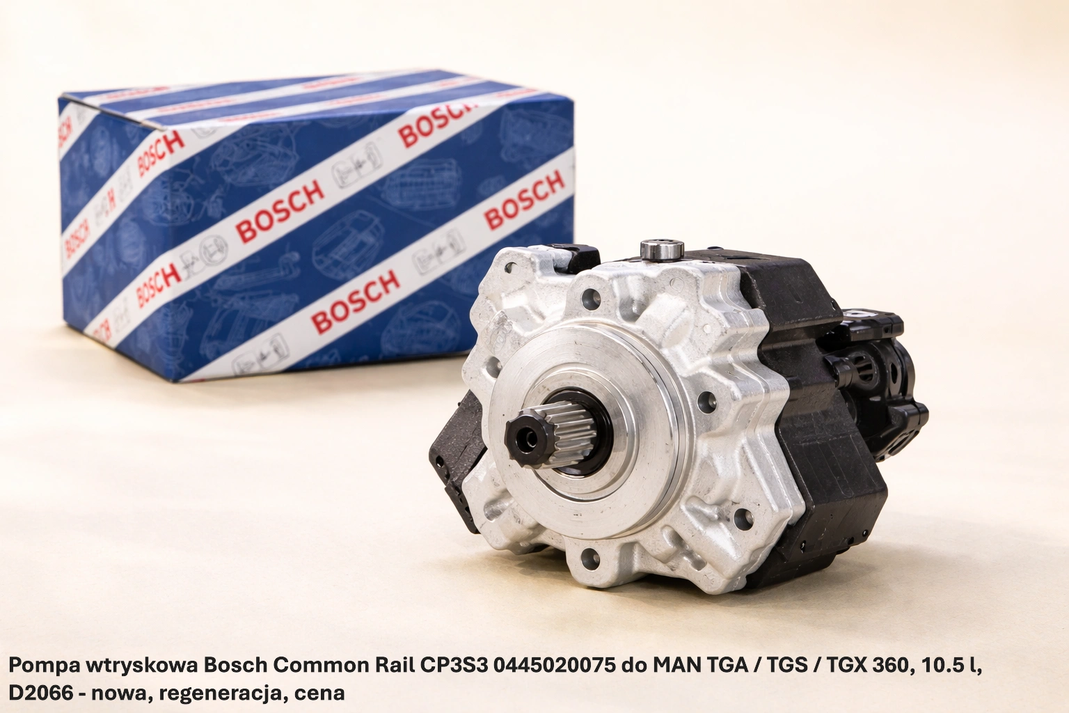 Pompa wtryskowa Bosch Common Rail CP3S3 0445020075 do MAN TGA / TGS / TGX 360, 10.5 l, D2066 - nowa, regeneracja, cena