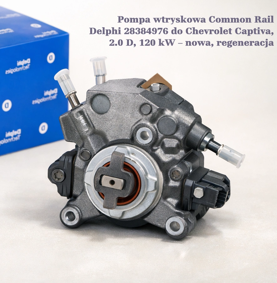 Pompa wtryskowa Common Rail Delphi 28384976 do Chevrolet Captiva, 2.0 D, 120 kW Pompa wtryskowa Common Rail Delphi 28384976 do Chevrolet Captiva, 2.0 D, 120 kW – nowa, regeneracja