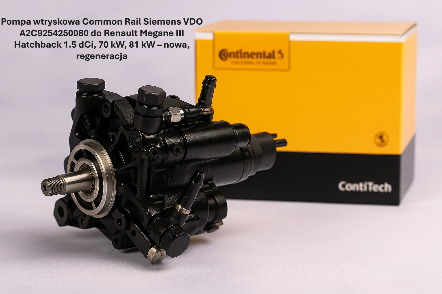 Pompa wtryskowa Common Rail Siemens VDO A2C9254250080 do Renault Megane III Hatchback 1.5 dCi, 70 kW, 81 kW – nowa, regeneracja