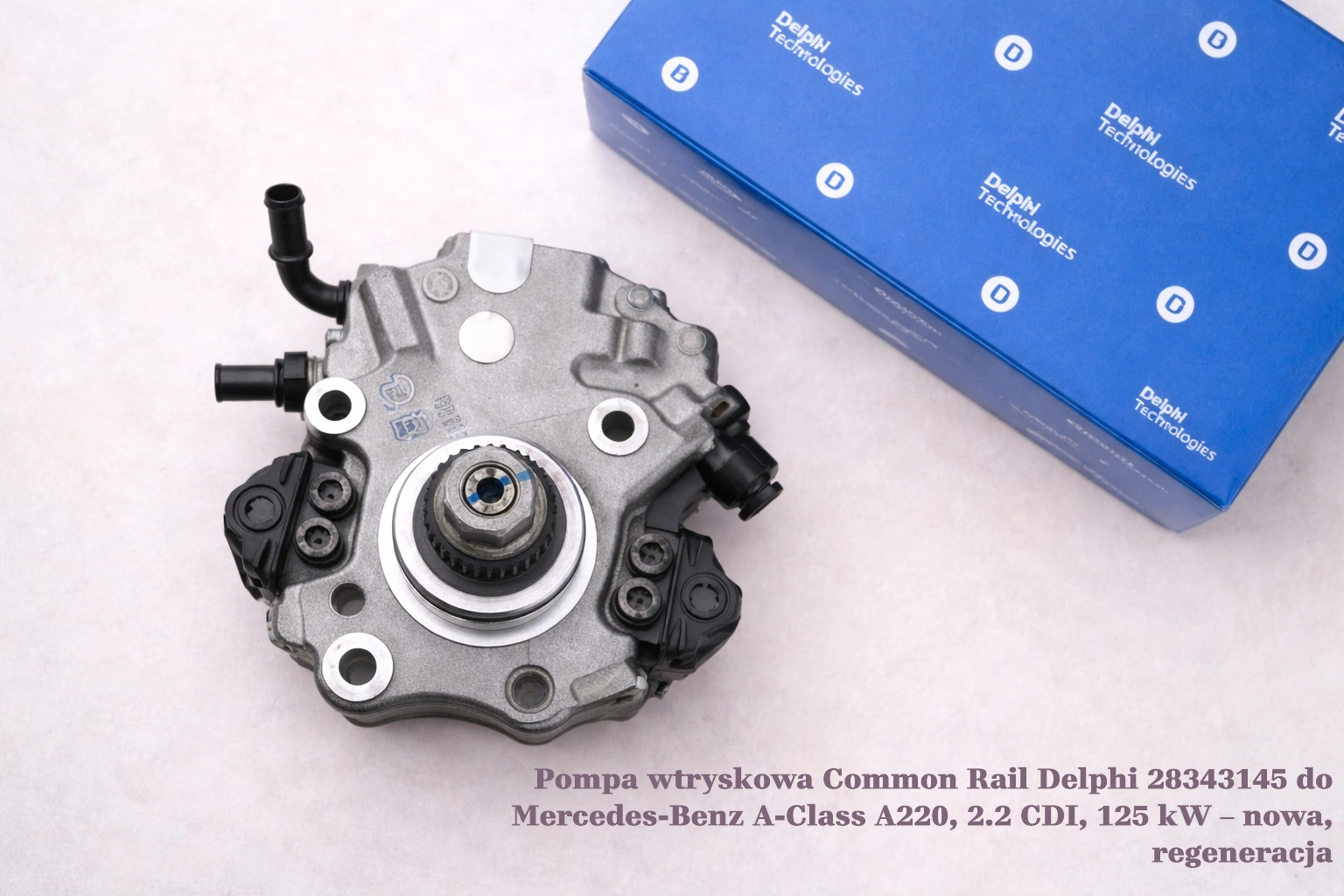 Pompa wtryskowa Common Rail Delphi 28343145 do Mercedes-Benz A-Class A220, 2.2 CDI, 125 kW – nowa, regeneracja