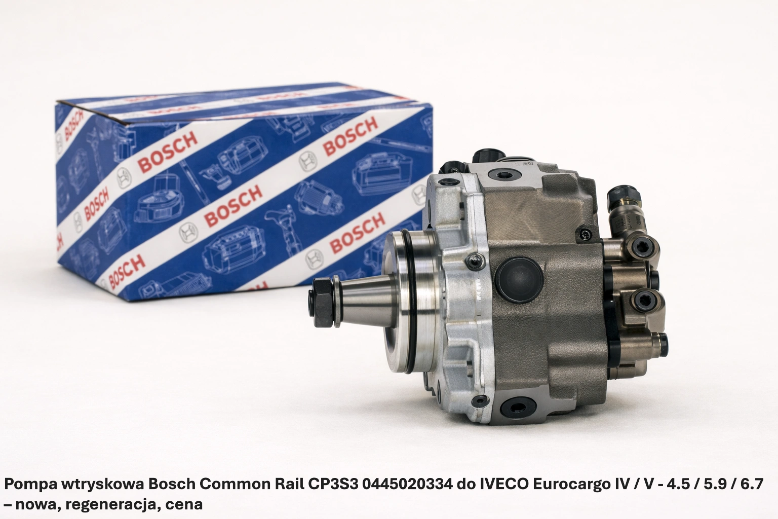 Pompa wtryskowa Bosch Common Rail CP3S3 0445020334 do IVECO Eurocargo IV / V - 4.5 / 5.9 / 6.7 Pompa wtryskowa Bosch Common Rail CP3S3 0445020334 do IVECO Eurocargo IV / V - 4.5 / 5.9 / 6.7 – nowa, regeneracja, cena