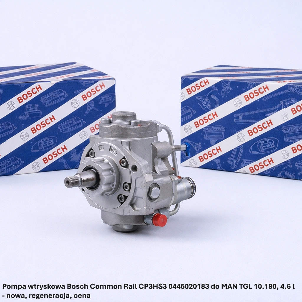Pompa wtryskowa Bosch Common Rail CP3HS3 0445020183 do MAN TGL 10.180, 4.6 l- nowa, regeneracja, cena