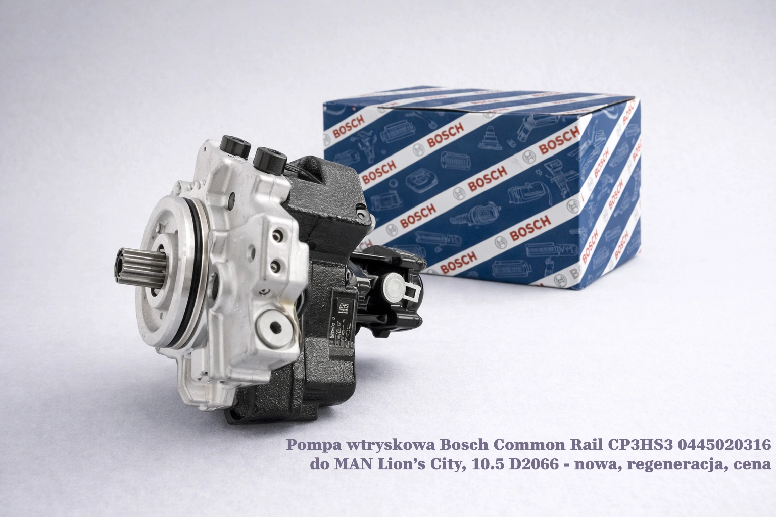 Pompa wtryskowa Bosch Common Rail CP3HS3 0445020316 do MAN Lion’s City, 10.5 D2066 - nowa, regeneracja, cena