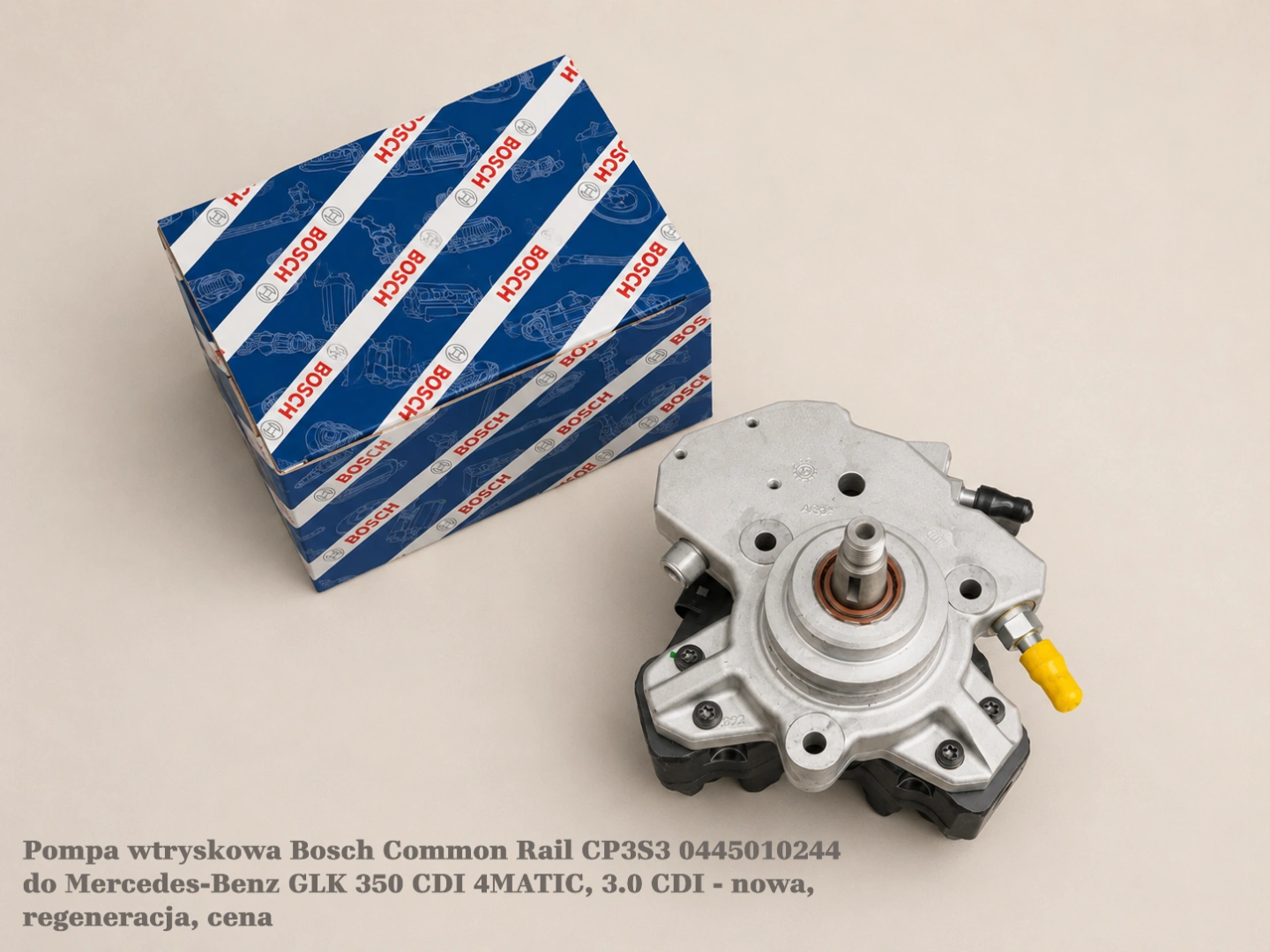 Pompa wtryskowa Bosch Common Rail CP3S3 0445010244 do Mercedes-Benz GLK 350 CDI 4MATIC, 3.0 CDI Pompa wtryskowa Bosch Common Rail CP3S3 0445010244 do Mercedes-Benz GLK 350 CDI 4MATIC, 3.0 CDI - nowa, regeneracja, cena