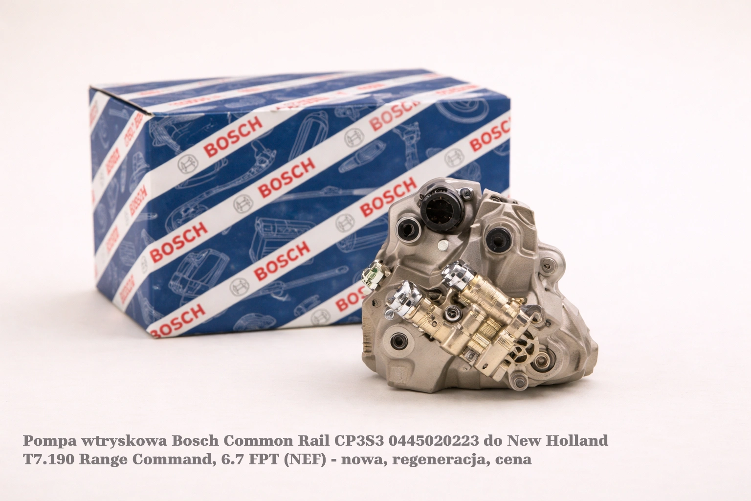 Pompa wtryskowa Bosch Common Rail CP3S3 0445020223 do New Holland T7.190 Range Command, 6.7 FPT (NEF) Pompa wtryskowa Bosch Common Rail CP3S3 0445020223 do New Holland T7.190 Range Command, 6.7 FPT (NEF) - nowa, regeneracja, cena
