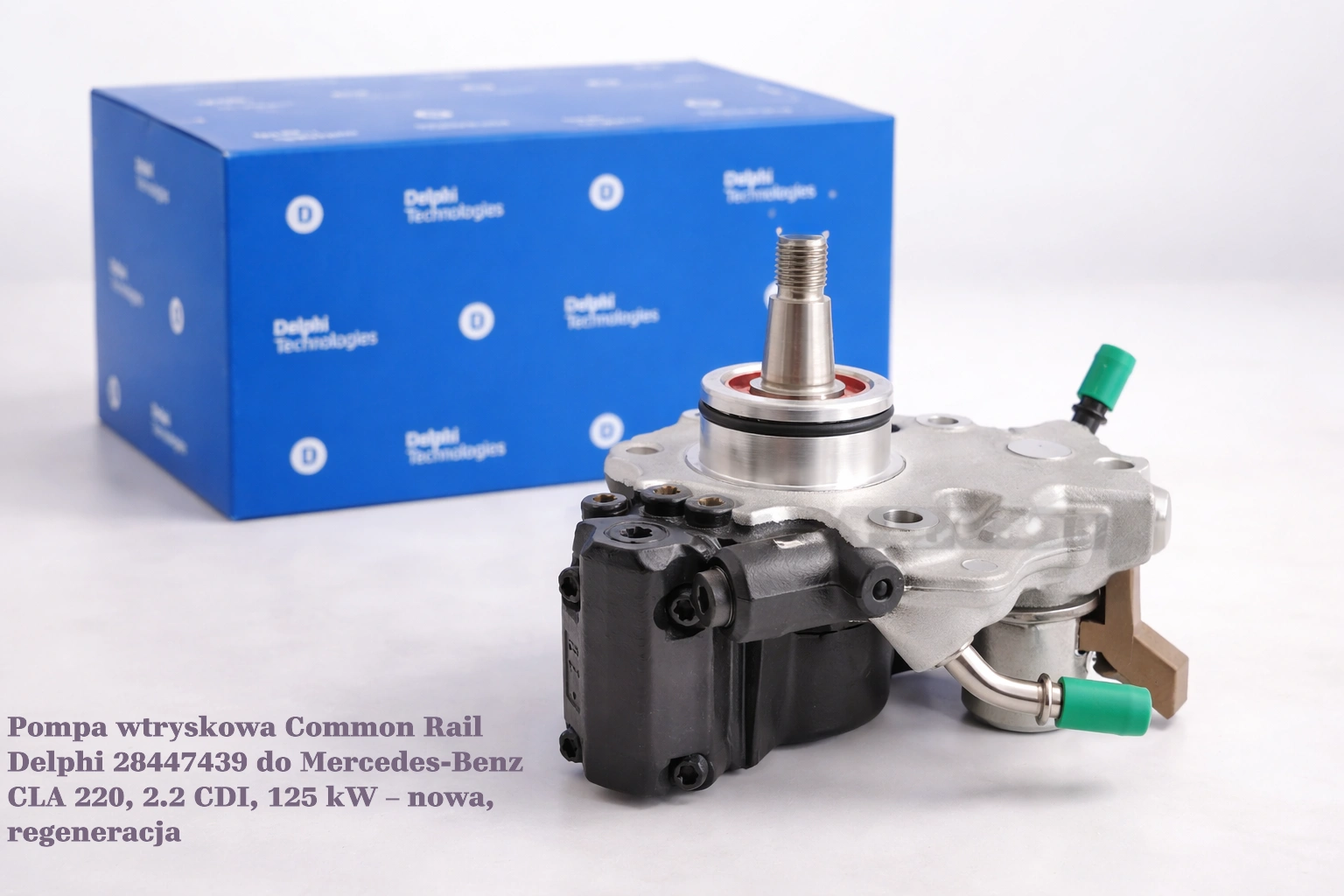 Pompa wtryskowa Common Rail Delphi 28447439 do Mercedes-Benz CLA 220, 2.2 CDI, 125 kW Pompa wtryskowa Common Rail Delphi 28447439 do Mercedes-Benz CLA 220, 2.2 CDI, 125 kW – nowa, regeneracja