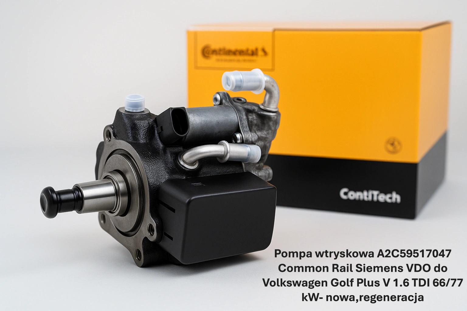 Pompa wtryskowa A2C59517047 Common Rail Siemens VDO do Volkswagen Golf Plus V 1.6 TDI 66/77 kW Pompa wtryskowa A2C59517047 Common Rail Siemens VDO do Volkswagen Golf Plus V 1.6 TDI 66/77 kW- nowa,regeneracja