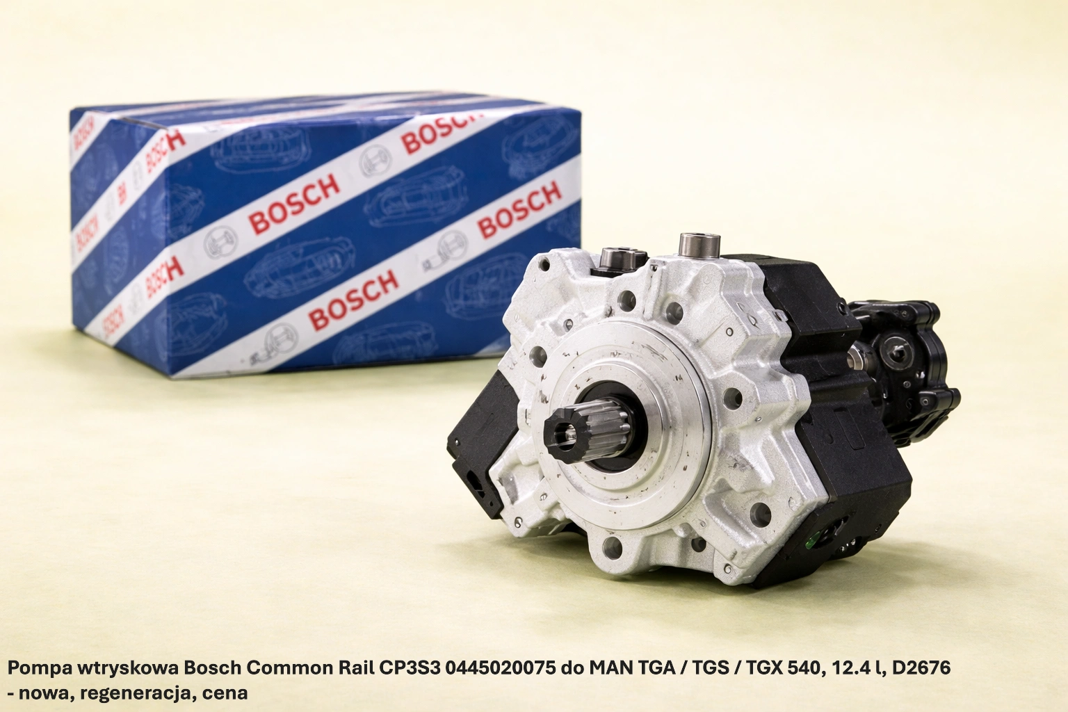 Pompa wtryskowa Bosch Common Rail CP3S3 0445020075 do MAN TGA / TGS / TGX 540, 12.4 l, D2676 - nowa, regeneracja, cena