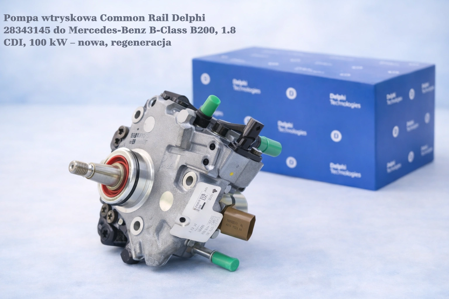 Pompa wtryskowa Common Rail Delphi 28343145 do Mercedes-Benz B-Class B200, 1.8 CDI, 100 kW – nowa, regeneracja