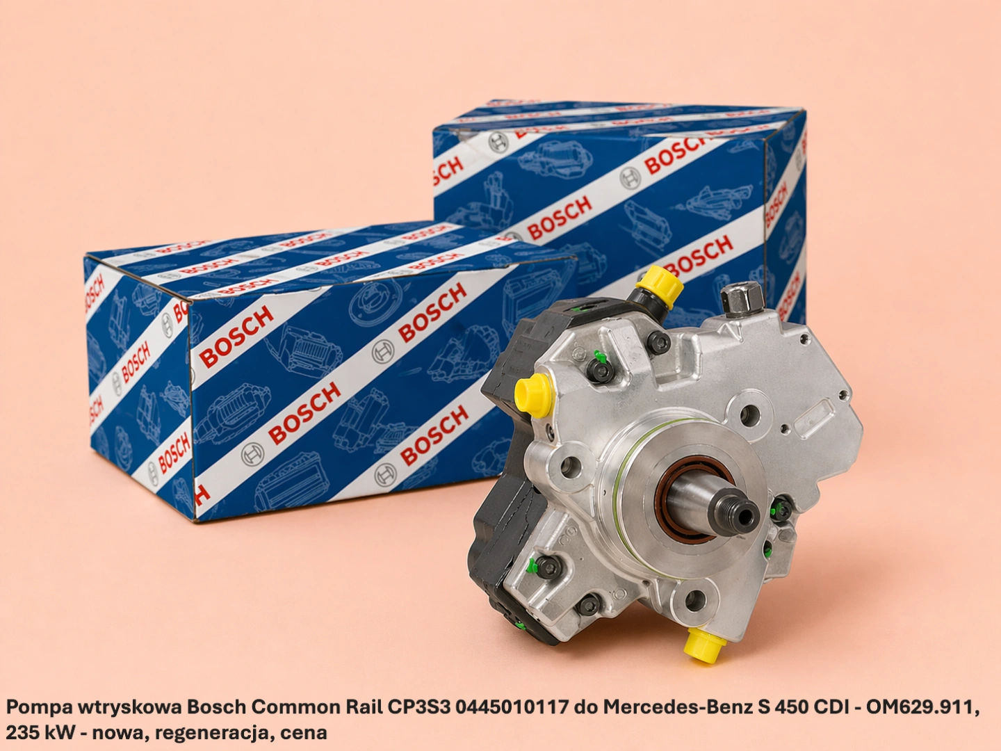 Pompa wtryskowa Bosch Common Rail CP3S3 0445010117 do Mercedes-Benz S 450 CDI - OM629.911, 235 kW - nowa, regeneracja, cena