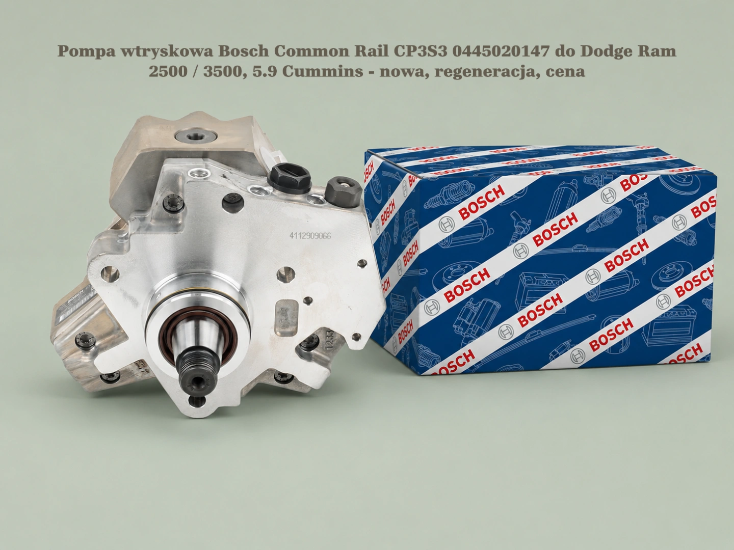 Pompa wtryskowa Bosch Common Rail CP3S3 0445020147 do Dodge Ram 2500 / 3500, 5.9 Cummins Pompa wtryskowa Bosch Common Rail CP3S3 0445020147 do Dodge Ram 2500 / 3500, 5.9 Cummins - nowa, regeneracja, cena