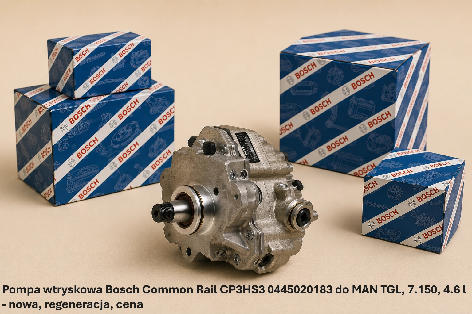 Pompa wtryskowa Bosch Common Rail CP3HS3 0445020183 do MAN TGL, 7.150,4.6 l- nowa, regeneracja, cena