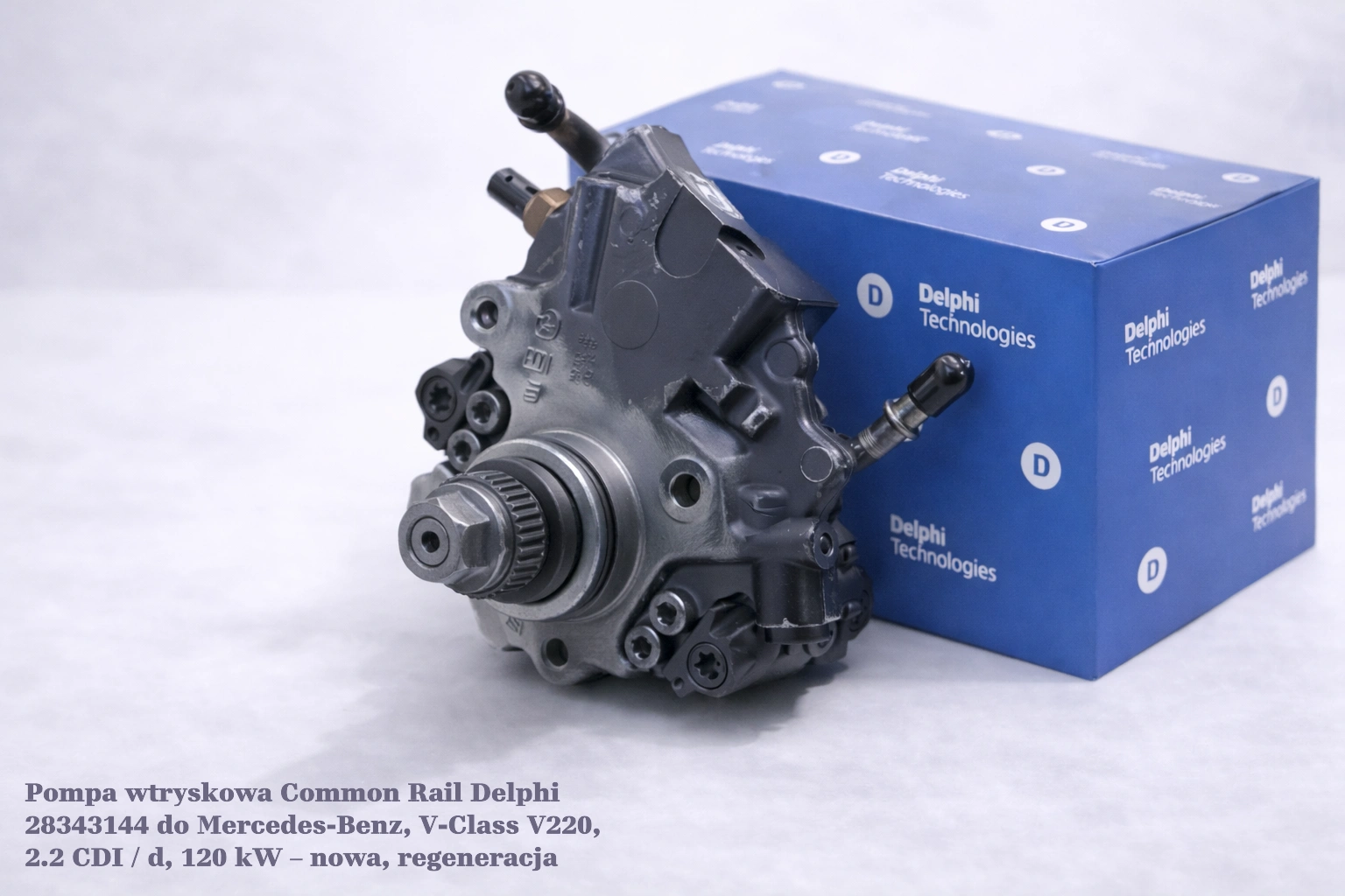 Pompa wtryskowa Common Rail Delphi 28343144 do Mercedes-Benz, V-Class V220, 2.2 CDI / d, 120 kW – nowa, regeneracja