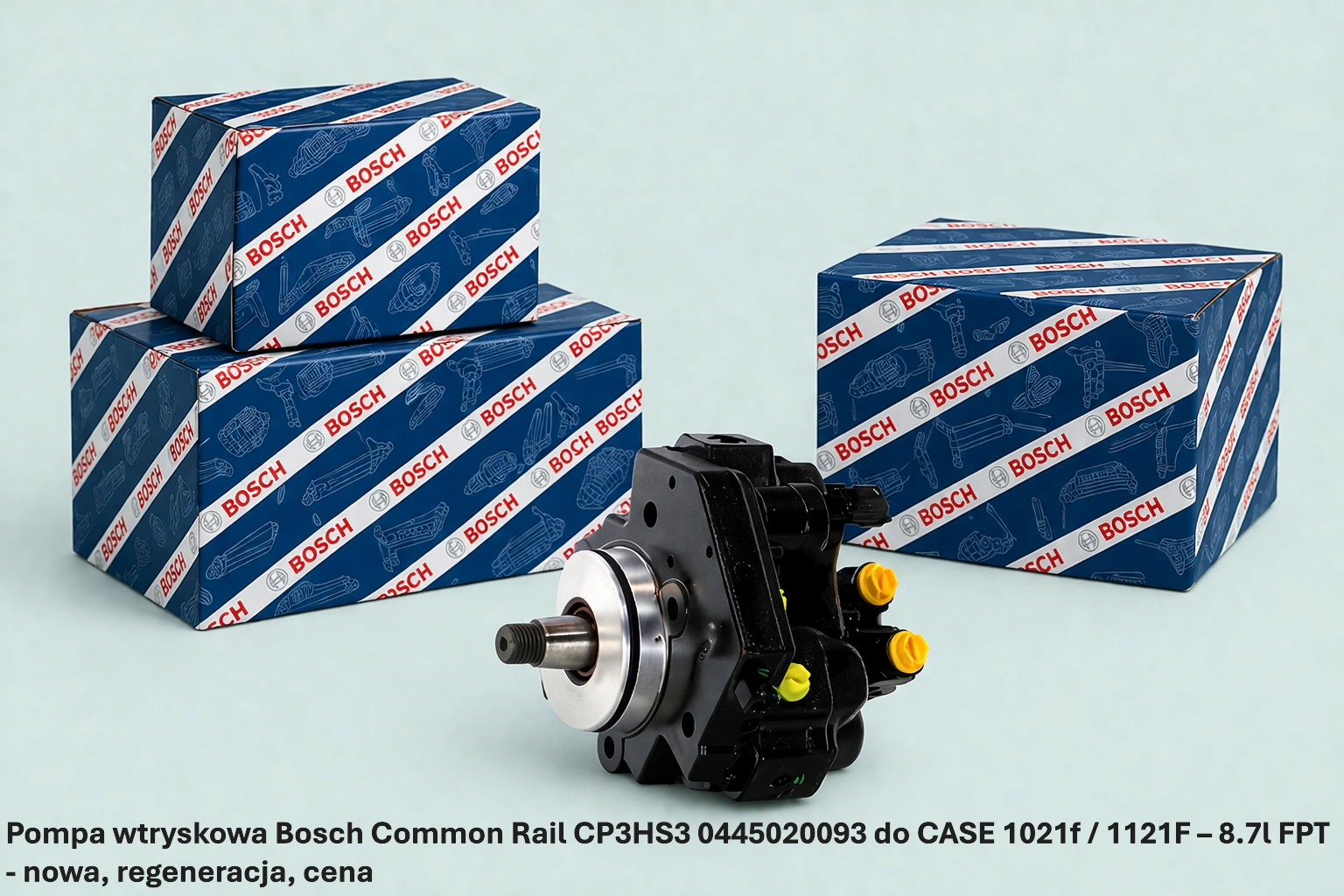 Pompa wtryskowa Bosch Common Rail CP3HS3 0445020093 do CASE 1021f / 1121F – 8.7l FPT - nowa, regeneracja, cena