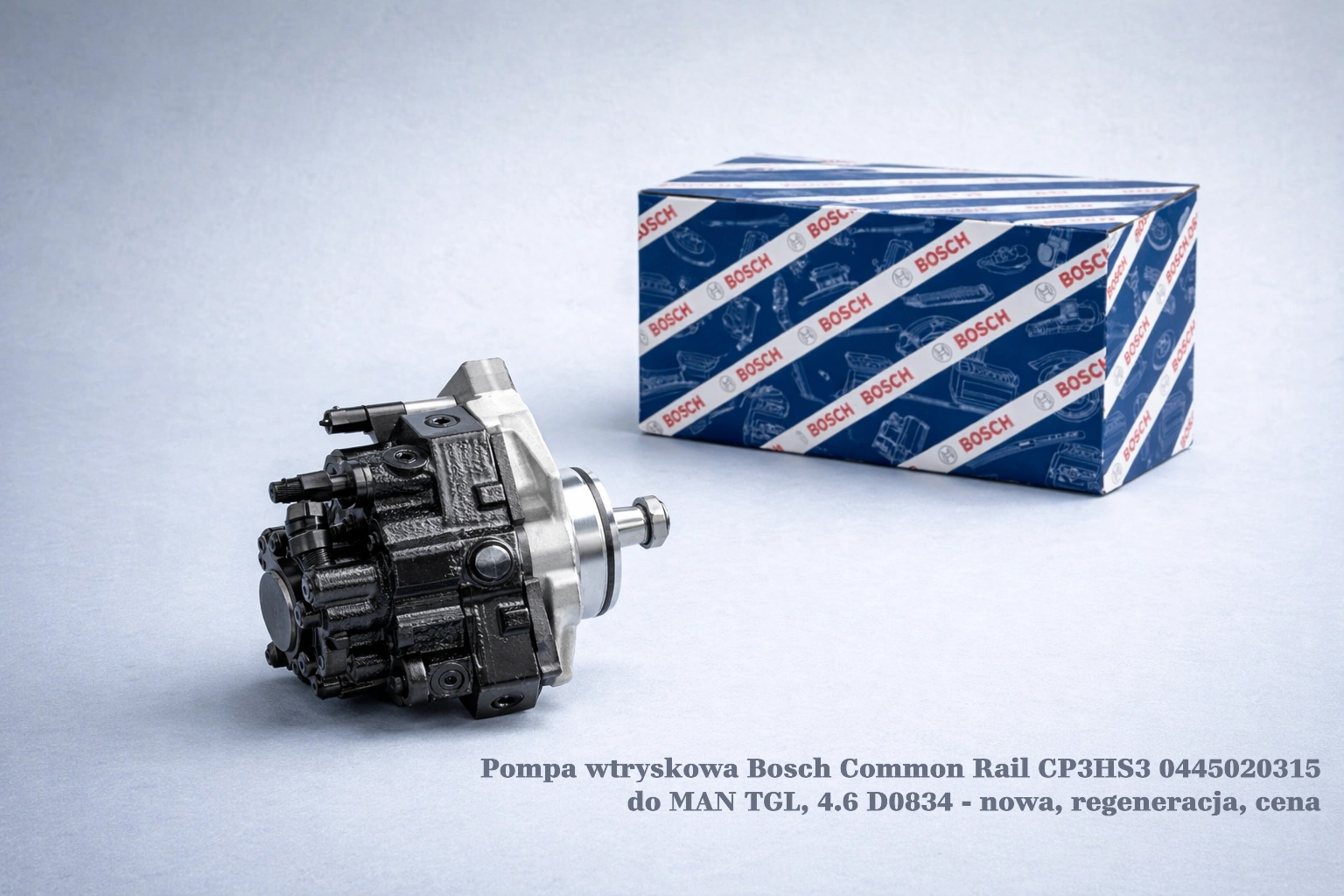 Pompa wtryskowa Bosch Common Rail CP3HS3 0445020315 do MAN TGL, 4.6 D0834 - nowa, regeneracja, cena