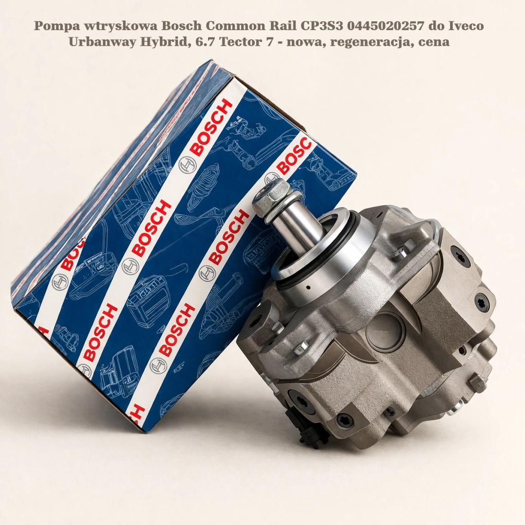 Pompa wtryskowa Bosch Common Rail CP3S3 0445020257 do Iveco Urbanway Hybrid, 6.7 Tector 7 - nowa, regeneracja, cena