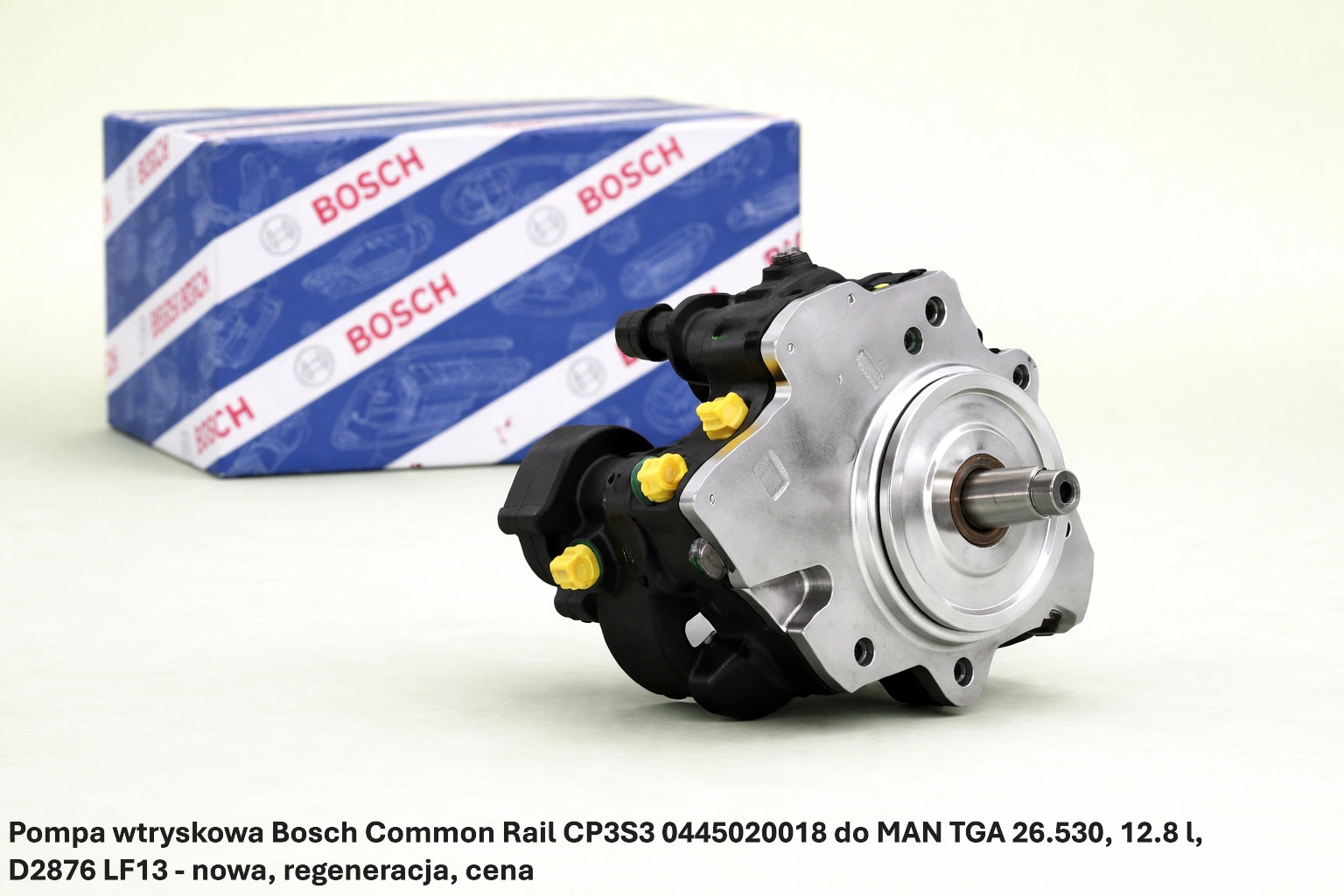 Pompa wtryskowa Bosch Common Rail CP3S3 0445020018 do MAN TGA 26.530, 12.8 l, D2876 LF13 - nowa, regeneracja, cena